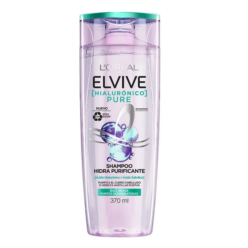 Shampoo Elvive Hialurónico Pure – Botella 370 ml