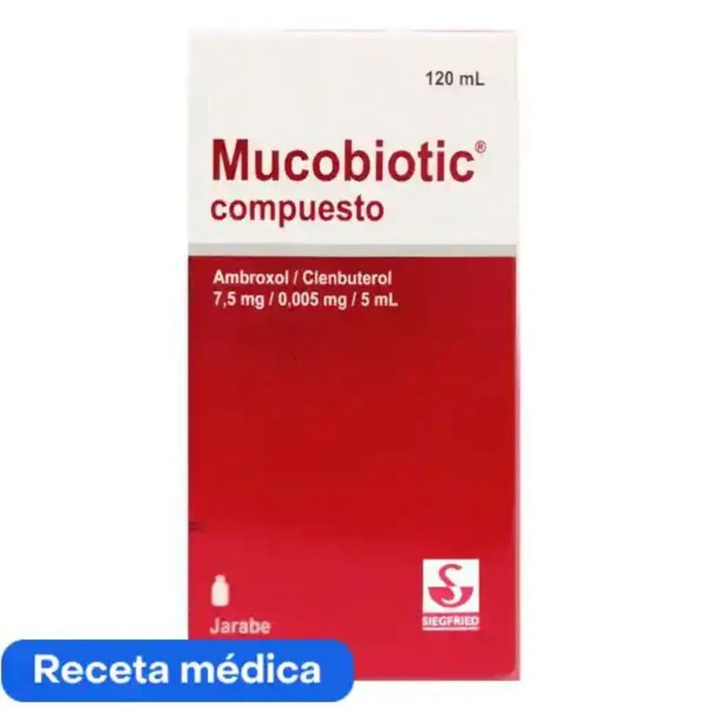 Mucobiotic Compuesto Jarabe x 120 Ml (7.5 mg/0.005 mg/5 mL)