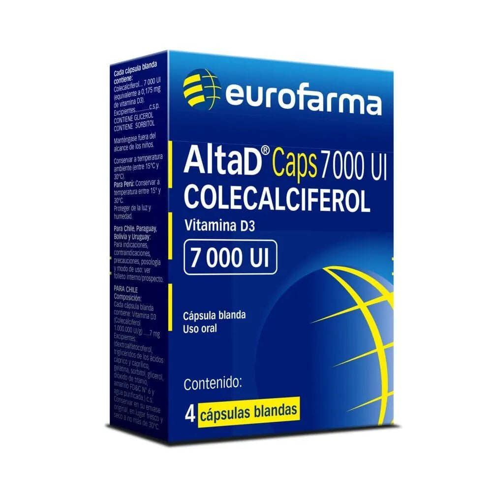AltaD Caps 7000 Ui Cápsulas Blandas - Caja 4 und