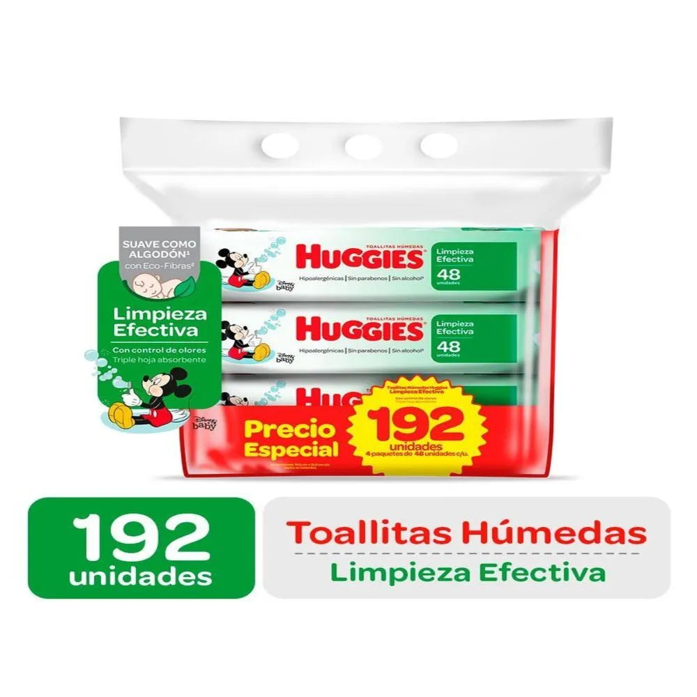 HUGGIES ACTIVE FOUR PAK/4 X 48