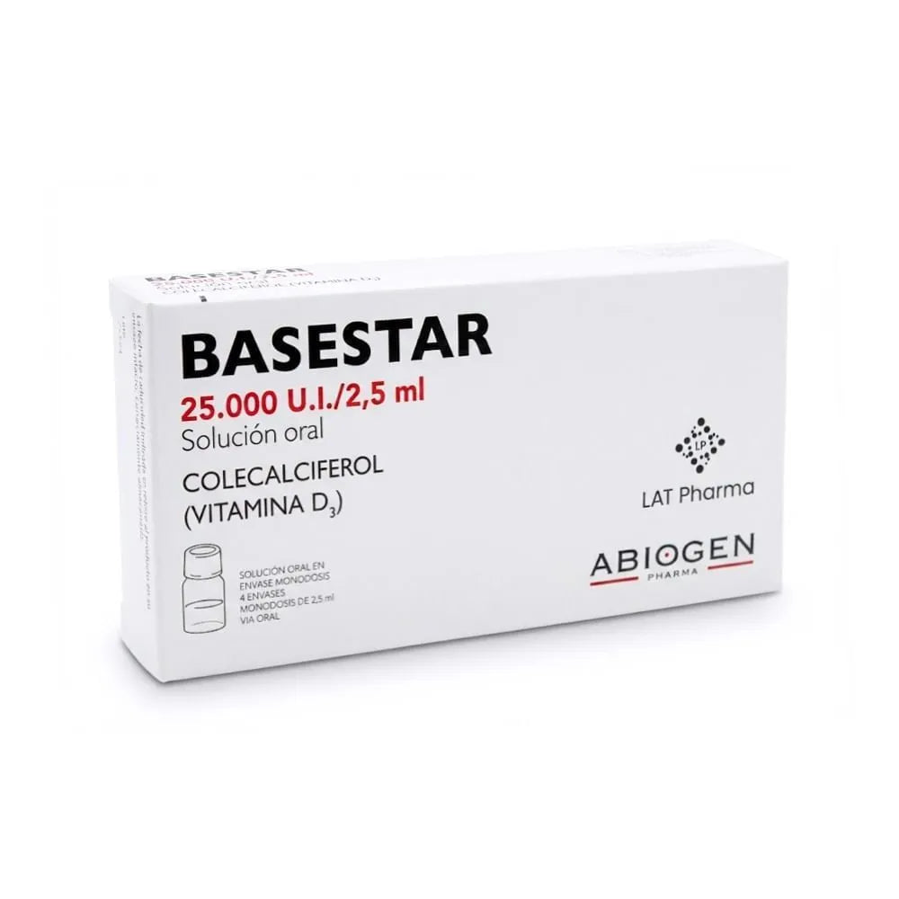 Basestar 25 000 ui/2.5 ml Solución Oral x 4 und