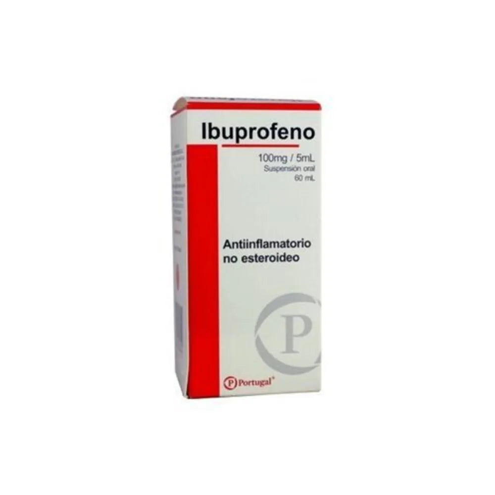 Ibuprofeno 100 Mg/5 Ml – Frasco 60 ml