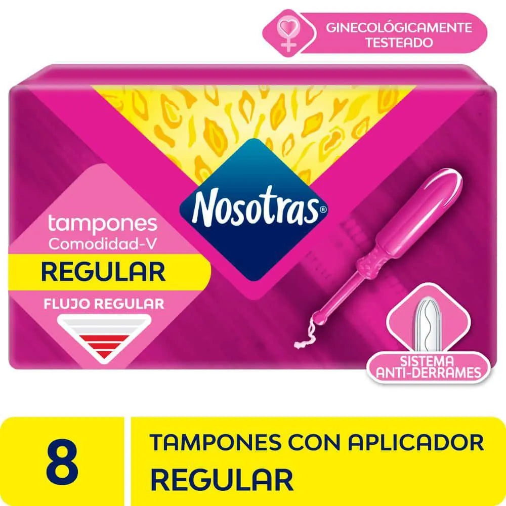 Tampones Nosotras Regular Con Aplicador x 8 Un