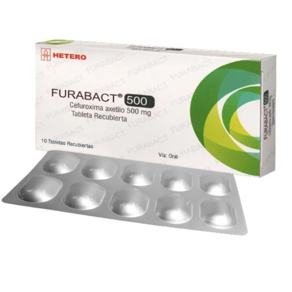Furabact 500 Mg Tabletas - Caja 10 Tabletas