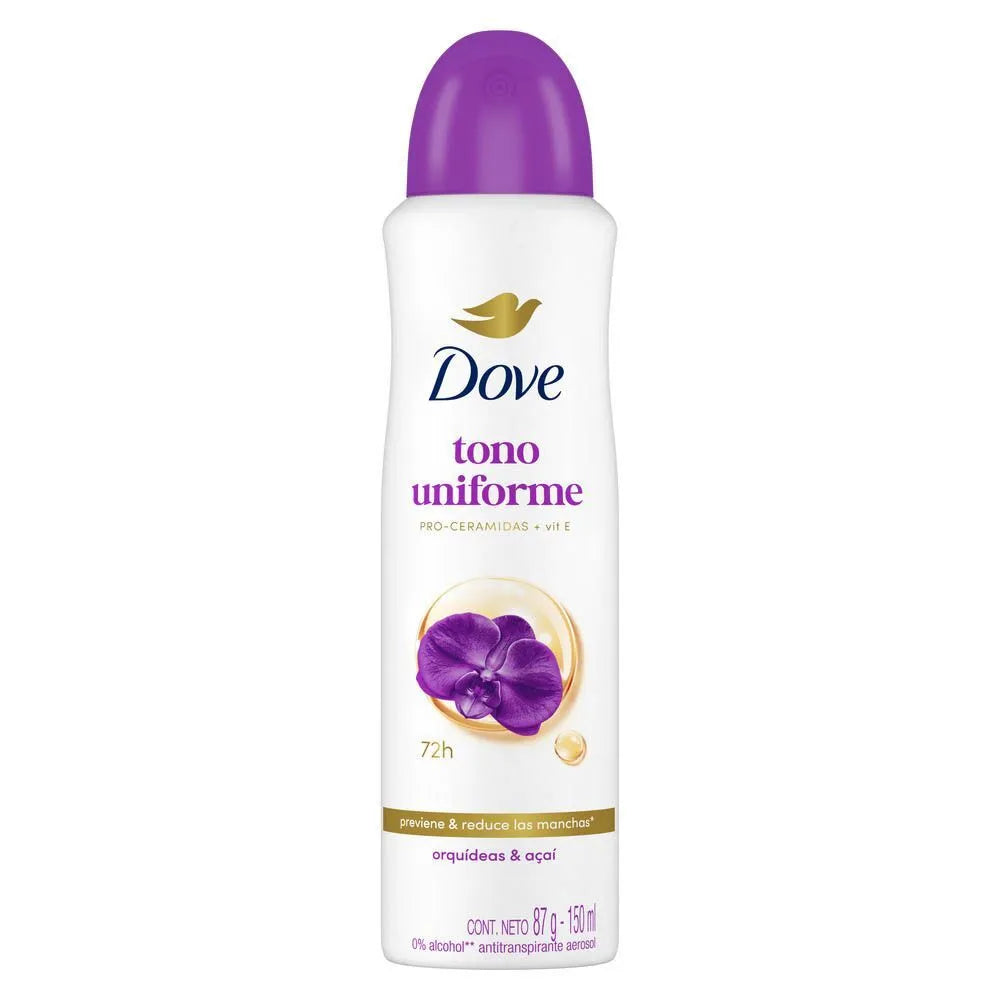 Desodorante En Aerosol Dove Tono Uniforme Orquidea – Frasco 150 ml