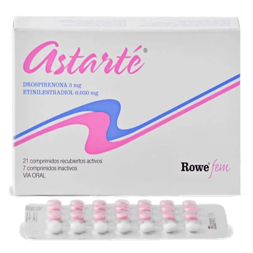 Astarté 28 3mg-0.03mg Comprimidos Recubiertos - Caja 28 UN