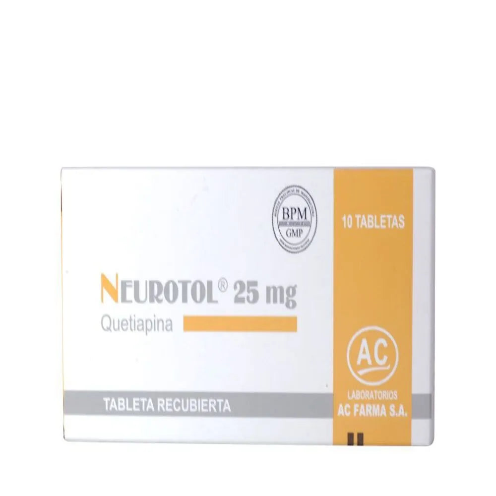 Neurotol 25 mg Tabletas Recubiertas Caja 10 und