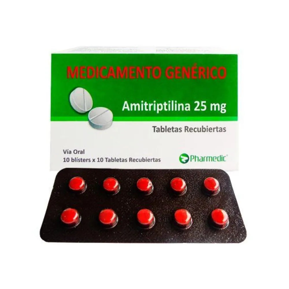 Amitriptilina 25 mg Tabletas Recubiertas