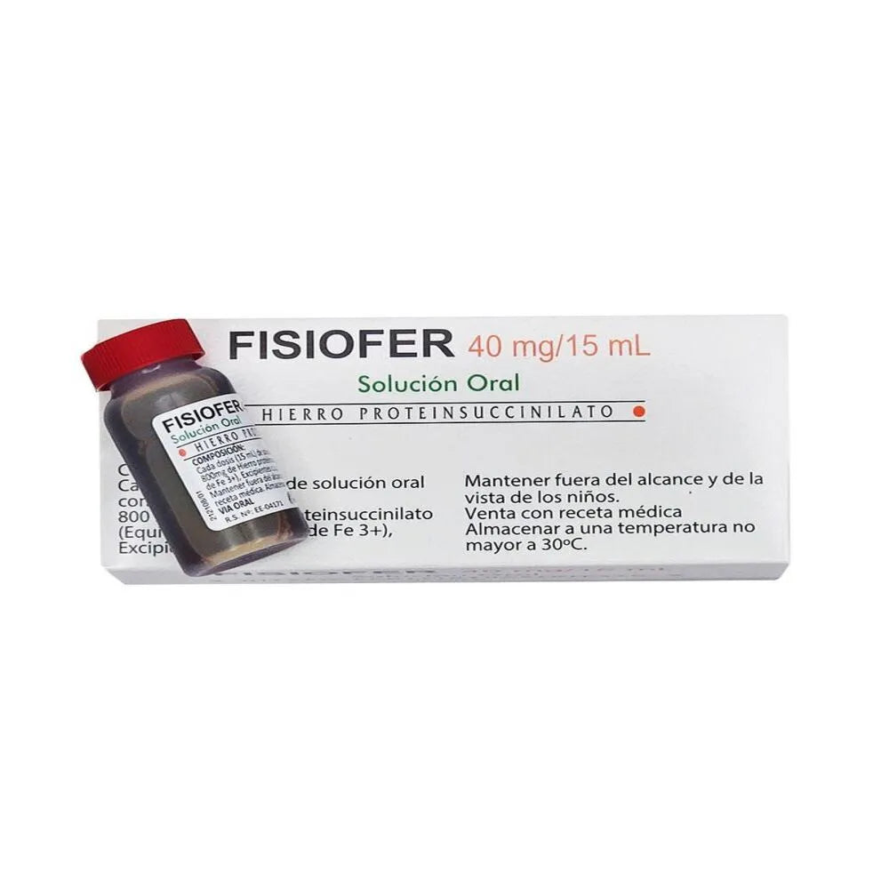 Fisiofer 40 mg/15 ml Solución Oral Viales Caja x 10 Viales