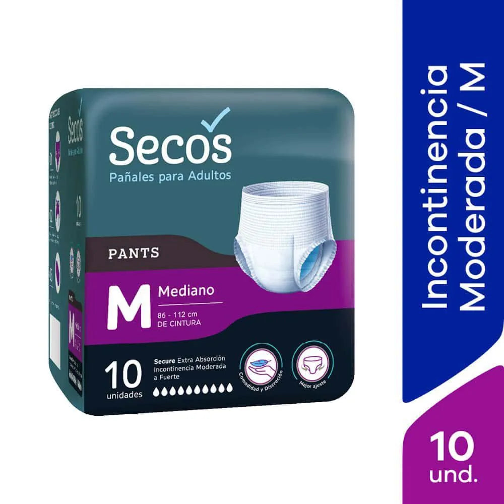 Pañales para Adultos Secos Pants Talla M
