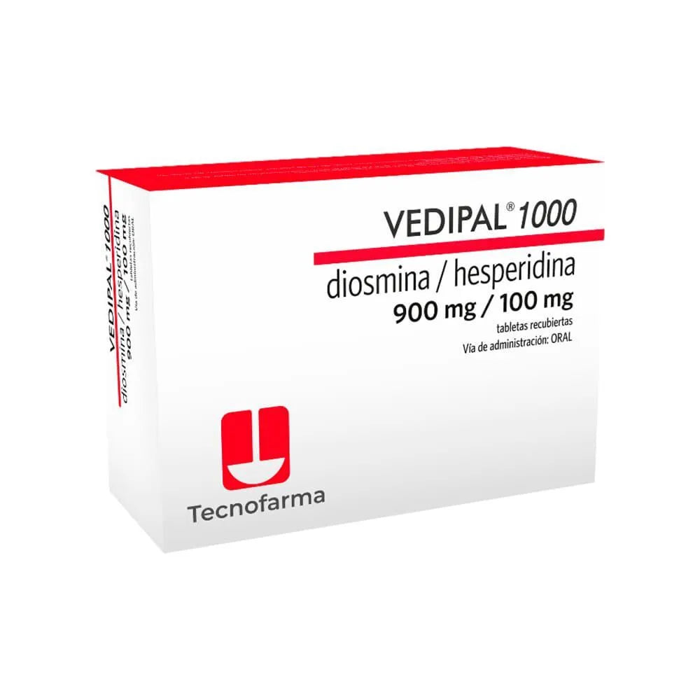 Vedipal 1000 900 mg + 100 mg Tabletas Recubiertas