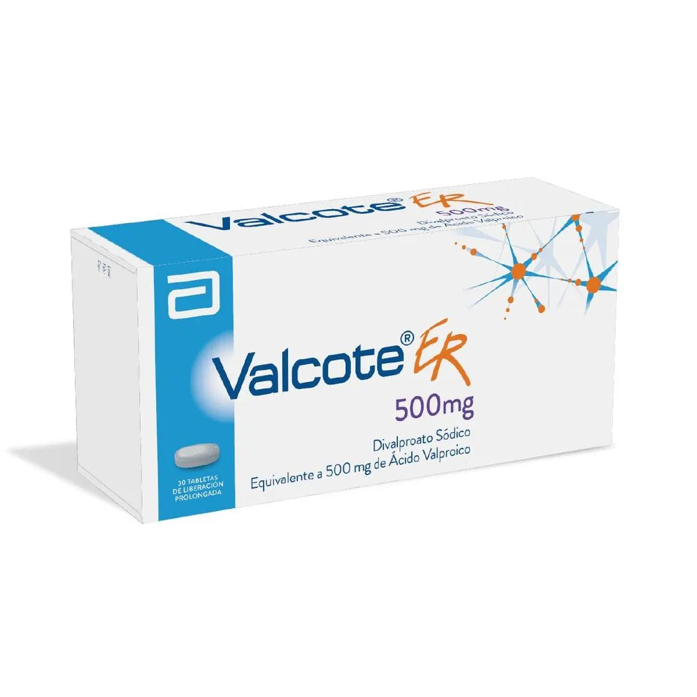 Valcote Er 500MG Tableta Recubierta De Liberación Prolongada caja x 30