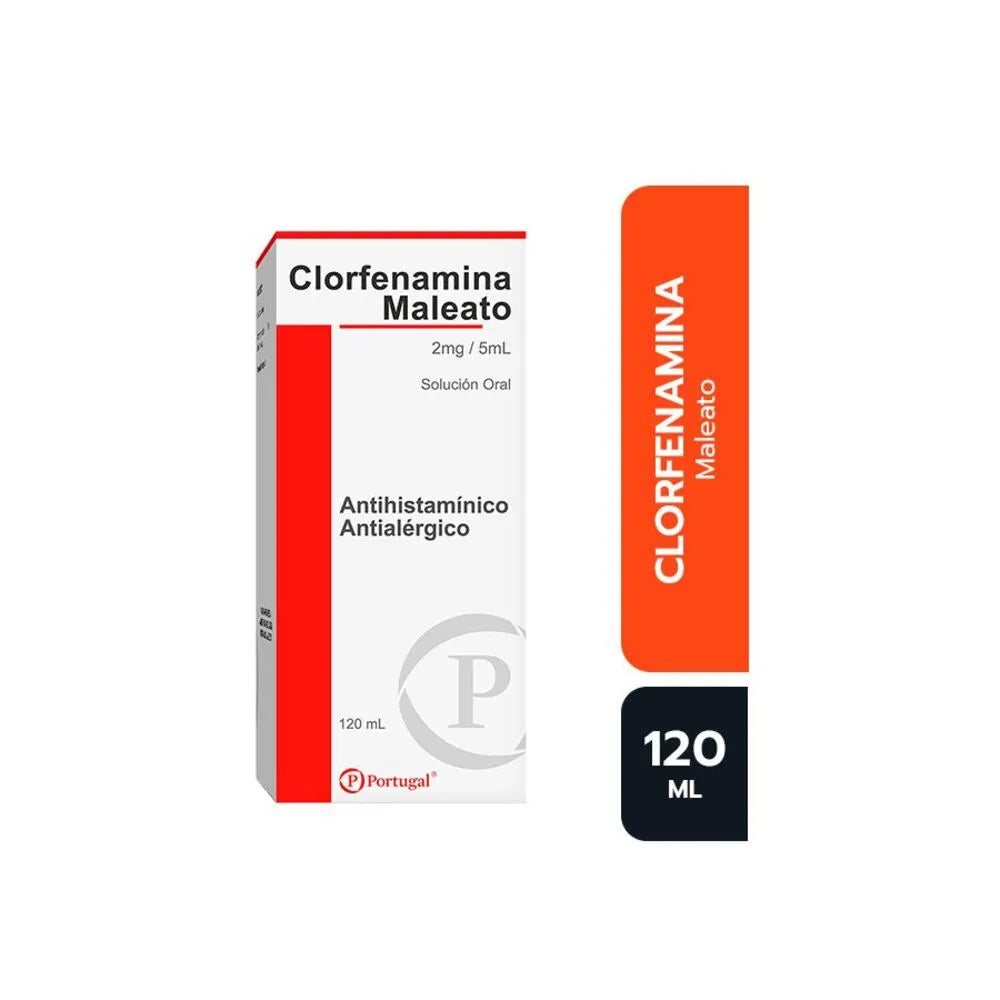 Clorfenamina Maleato 2 Mg/5 Ml – Frasco 120 ml