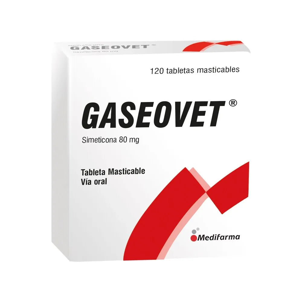 Gaseovet 80Mg - Caja 120 Tabletas