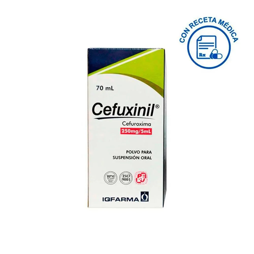 Cefuxinil 250mg/5ml Suspensión Oral – Frasco 70 ML