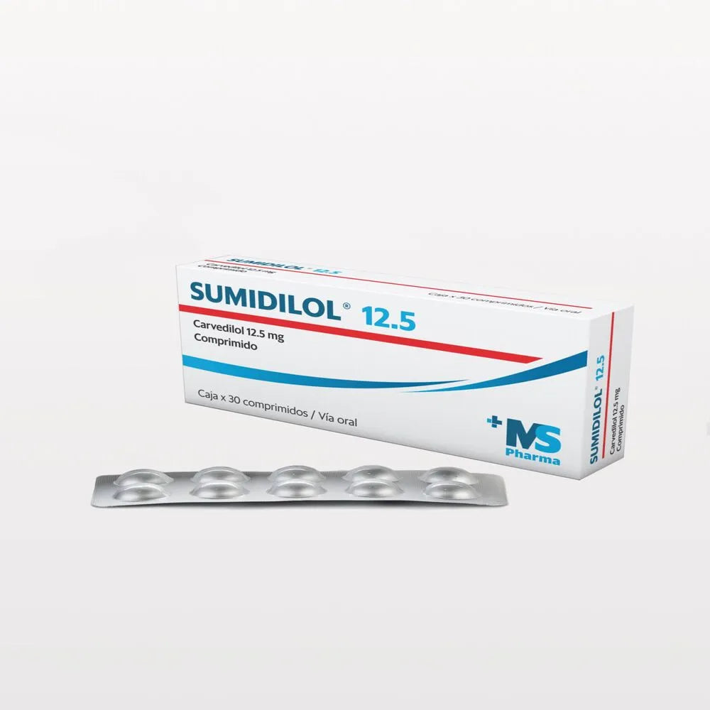 Sumidilol 12.5 Mg X 30 Tabletas