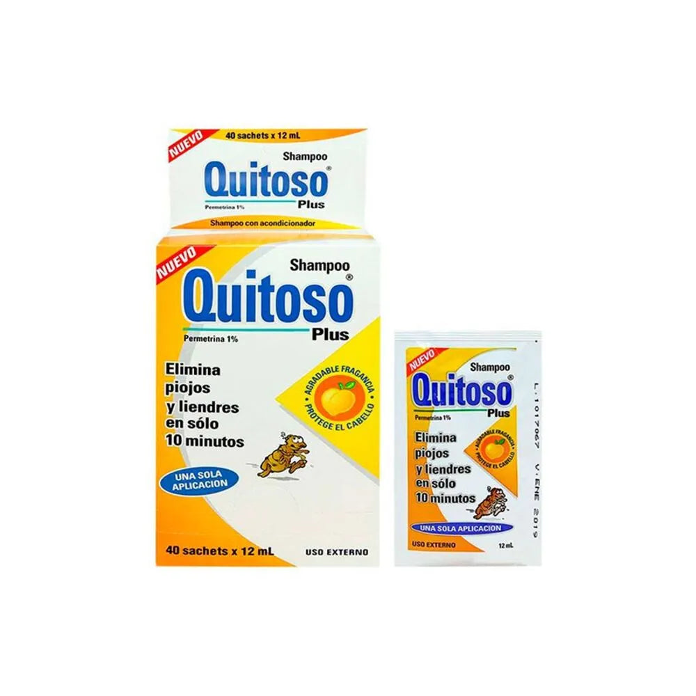QUITOSO PLUS SHAMPO X 40 UNID