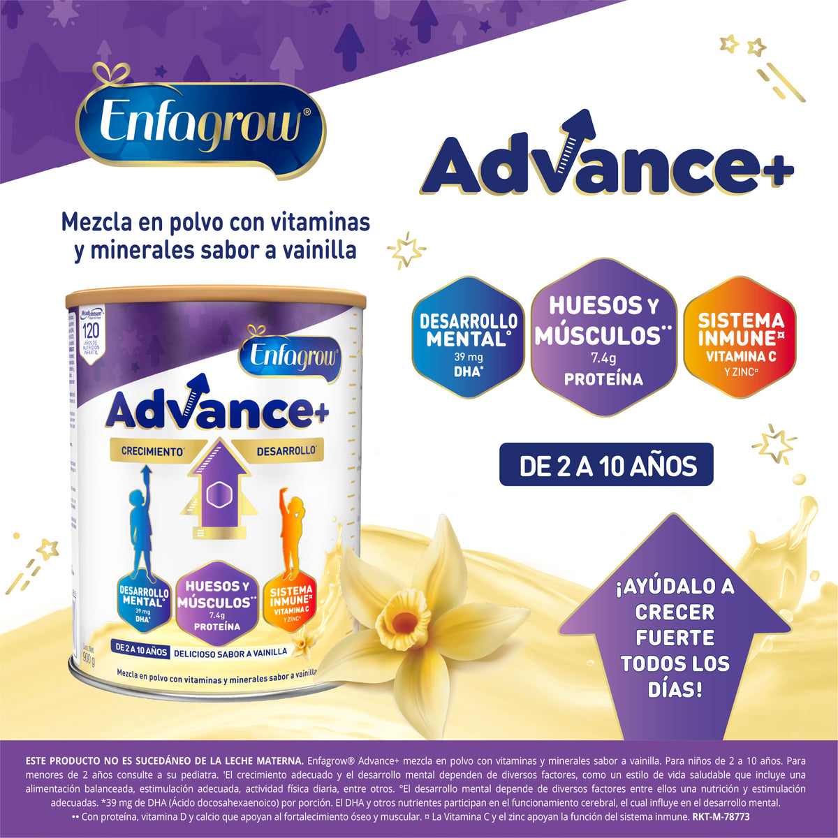 Enfagrow Advance+ Sabor Vainilla 900g