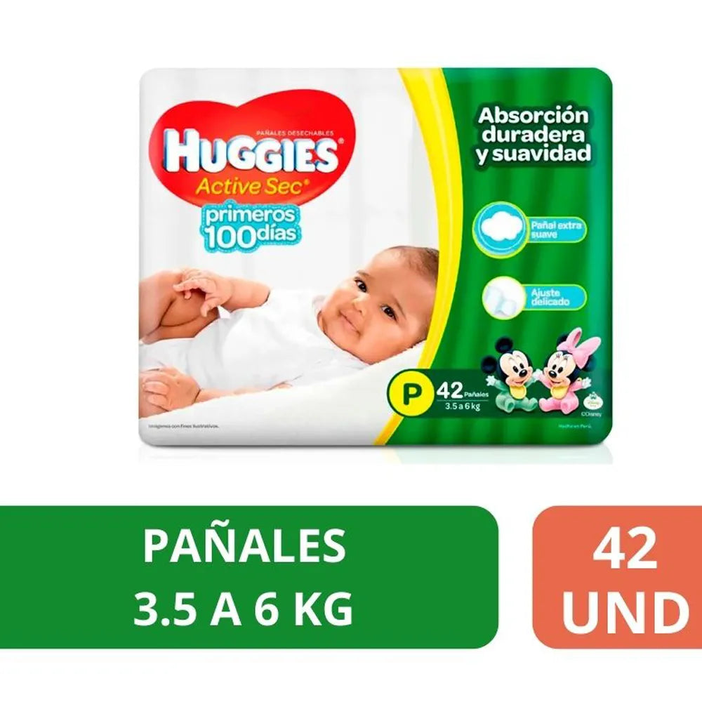 MIMI HUGGIES PEQ X 42 VERDE