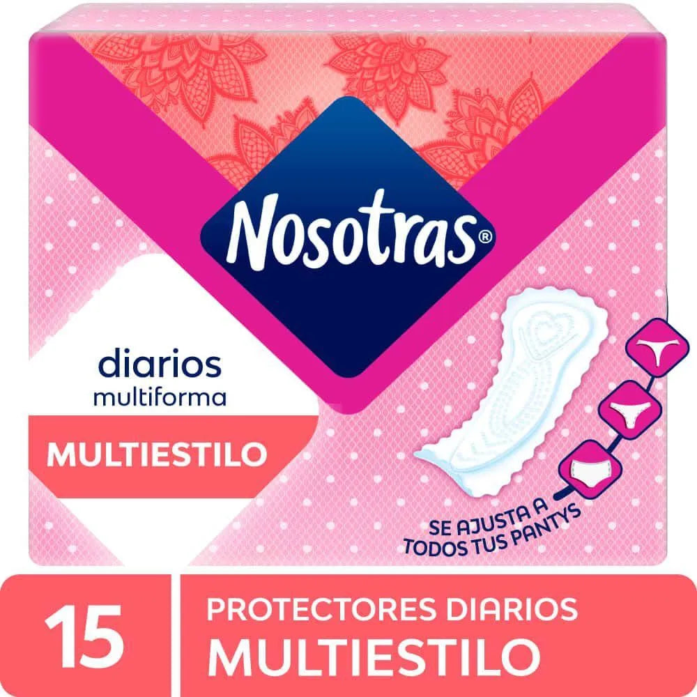 Protectores Diarios Multiestilo Nosotras x 15 Un