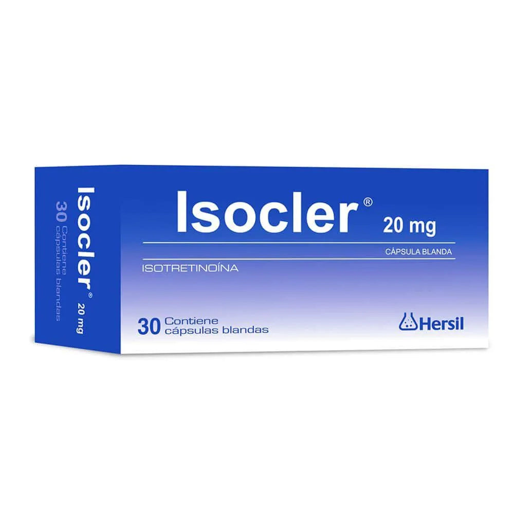 Isocler 20mg Cápsula Blanda

