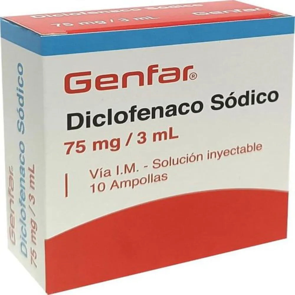 Diclofenaco 75mg X 10 Ampollas