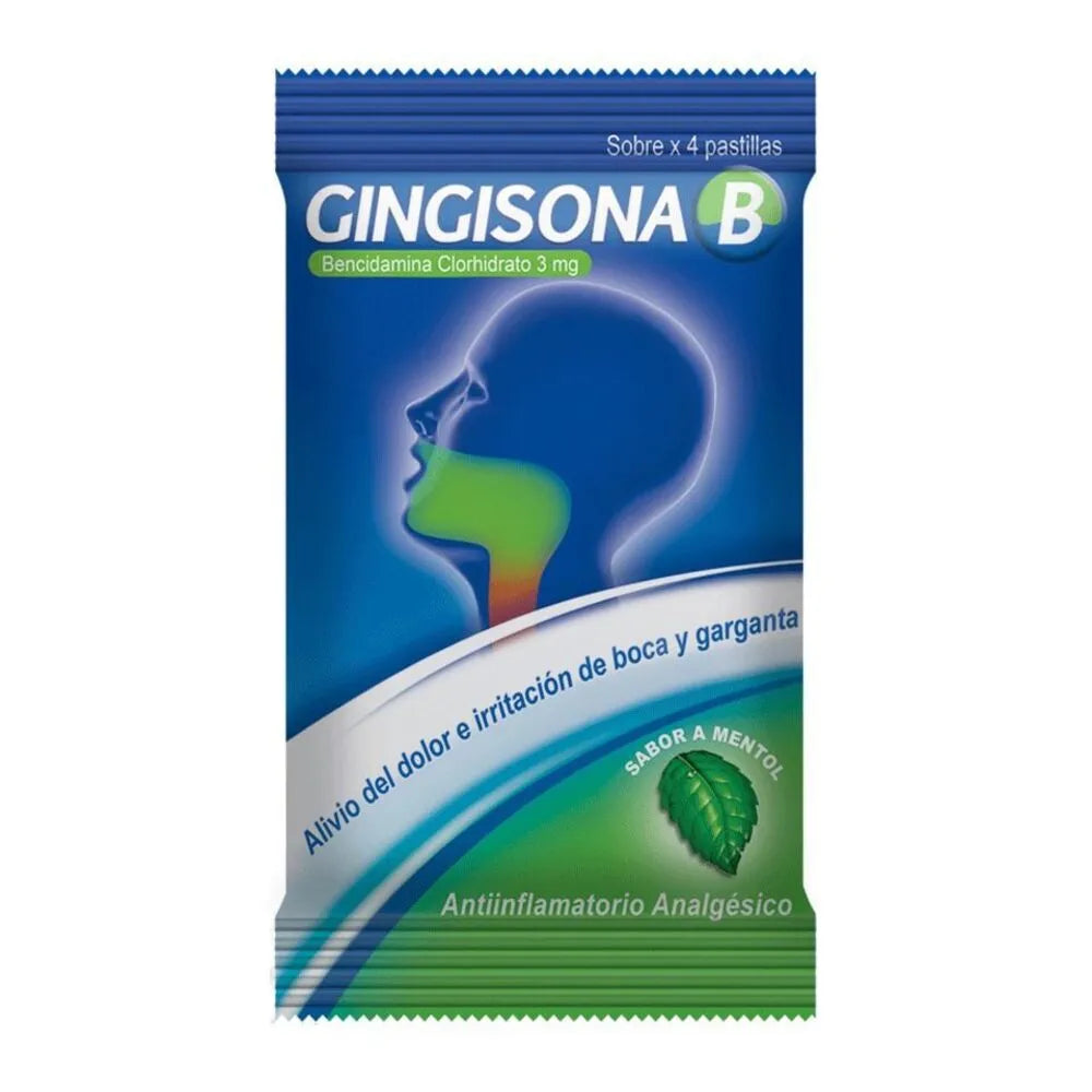 Gingisona B Pastilla Masticables - Sobre 4 Und