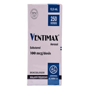 Ventimax 100mcg/dosis Aerosol Inhalador Frasco 250 Dosis