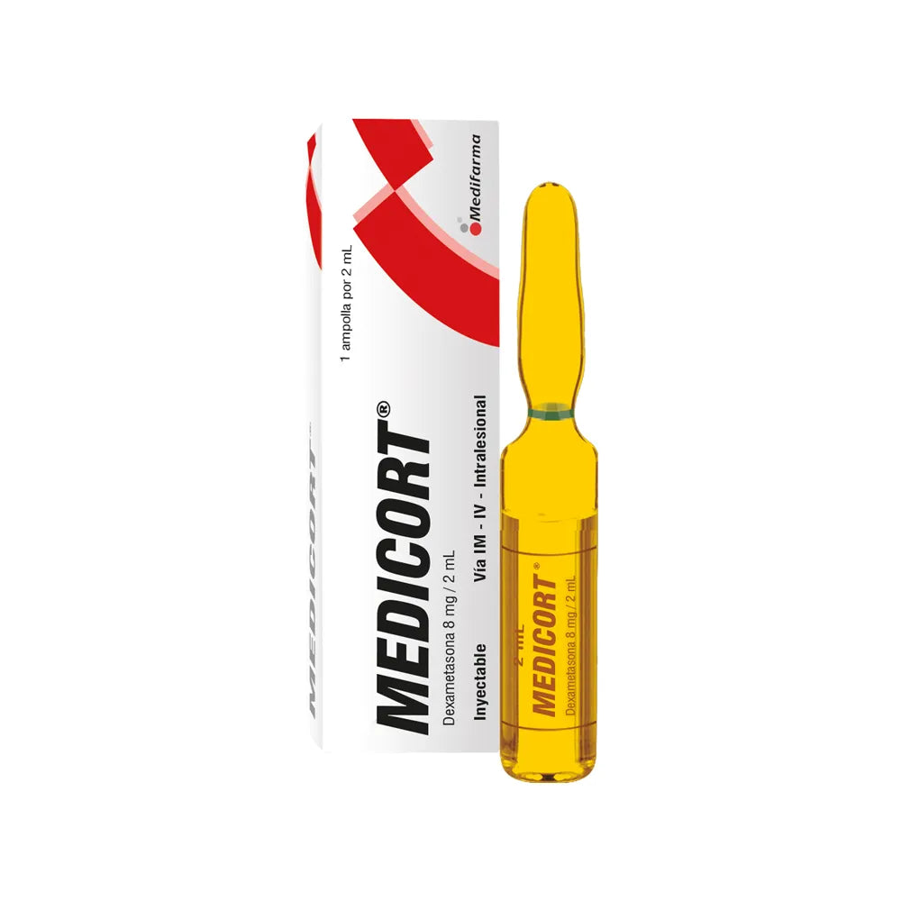 Medicort 8Mg/2Ml - Caja 1 Ampolla