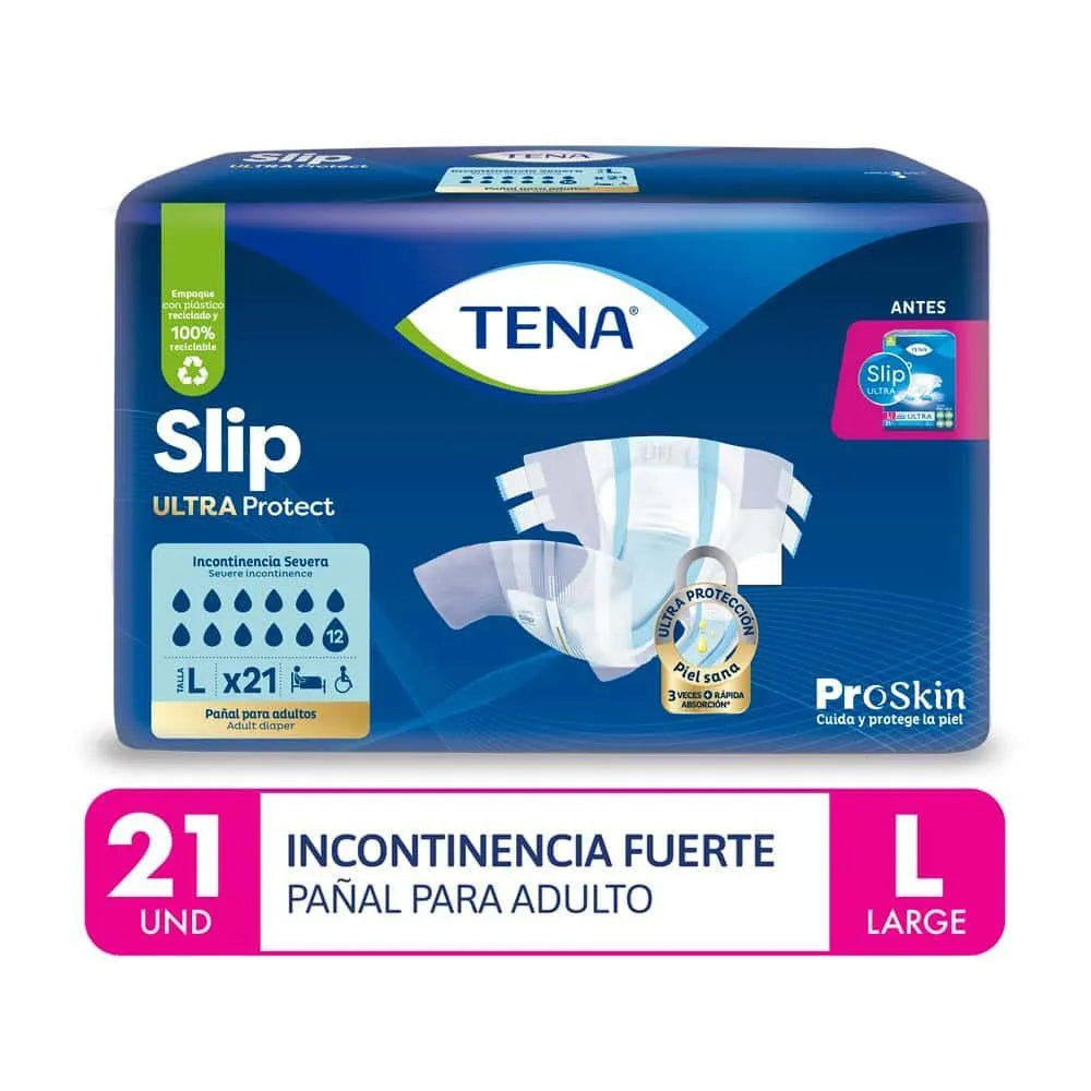 Pañal Tena Slip Ultra Protect Talla L x 21 Un