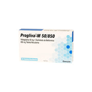 Progliva M 50 mg + 850 mg Tabletas Recubiertas
