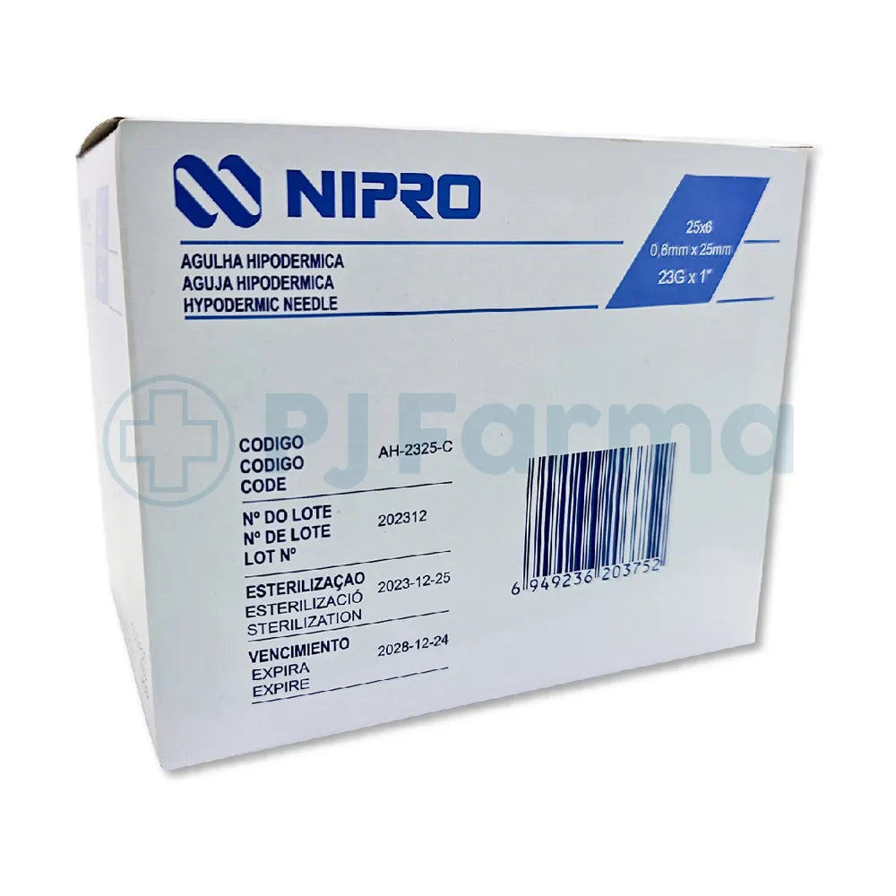 Aguja 23 X 1 Nipro Caja X 100 Unid