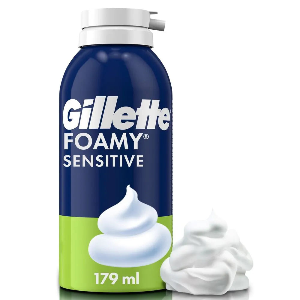 Espuma de Afeitar Gillette Foamy Sensitive Envase 175 g
