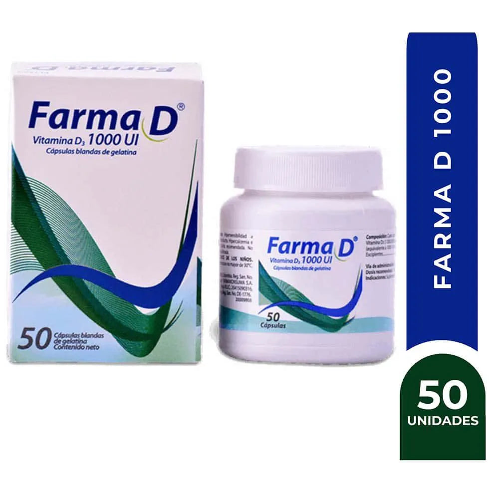 Farma D 1000UI Cápsula blanda