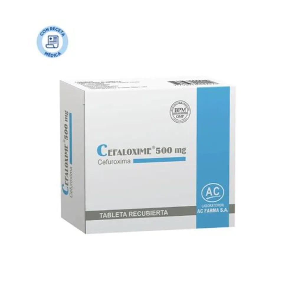Cefaloxime 500 mg Tabletas caja x 10