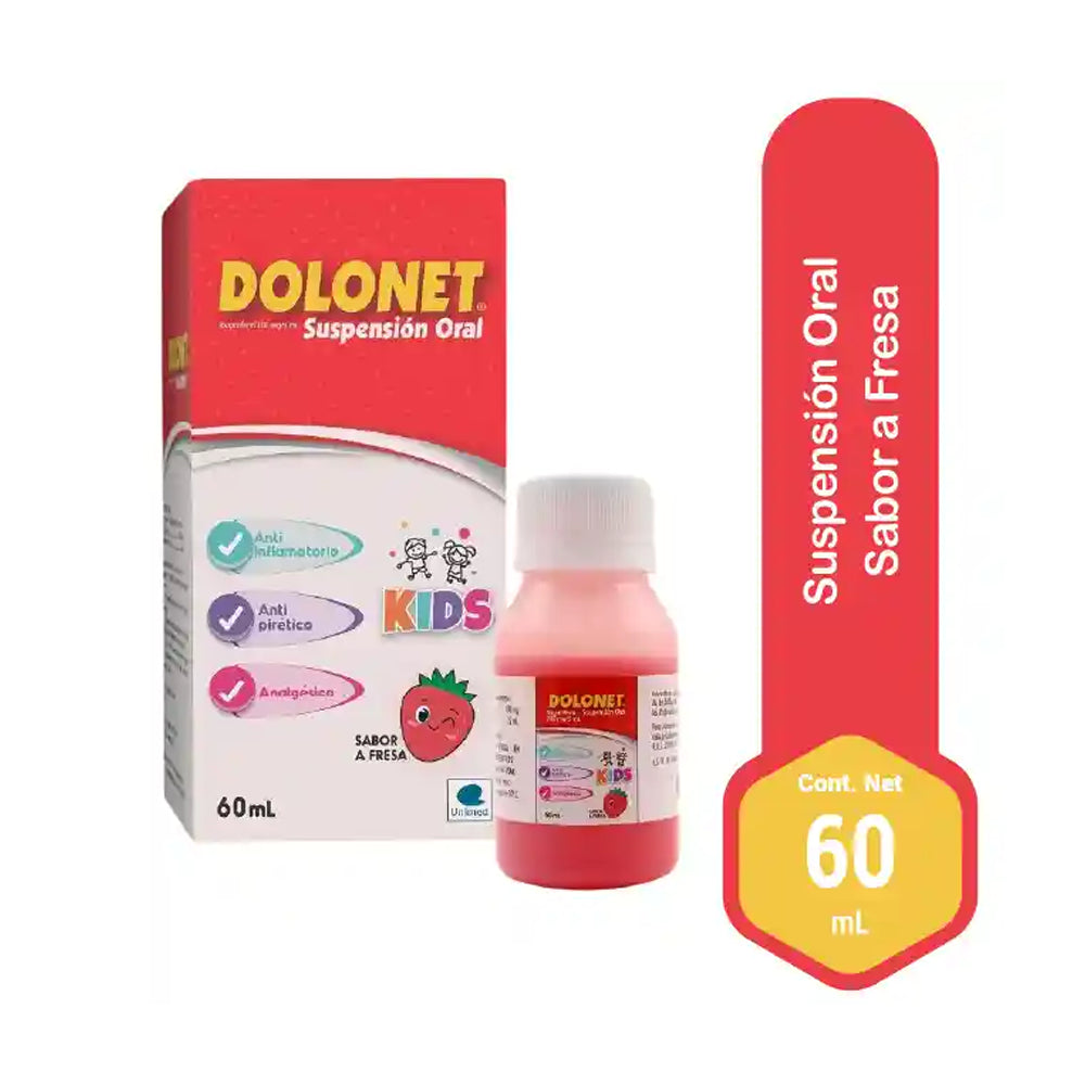 Dolonet Kids 100mg/5ml fresa 60ml