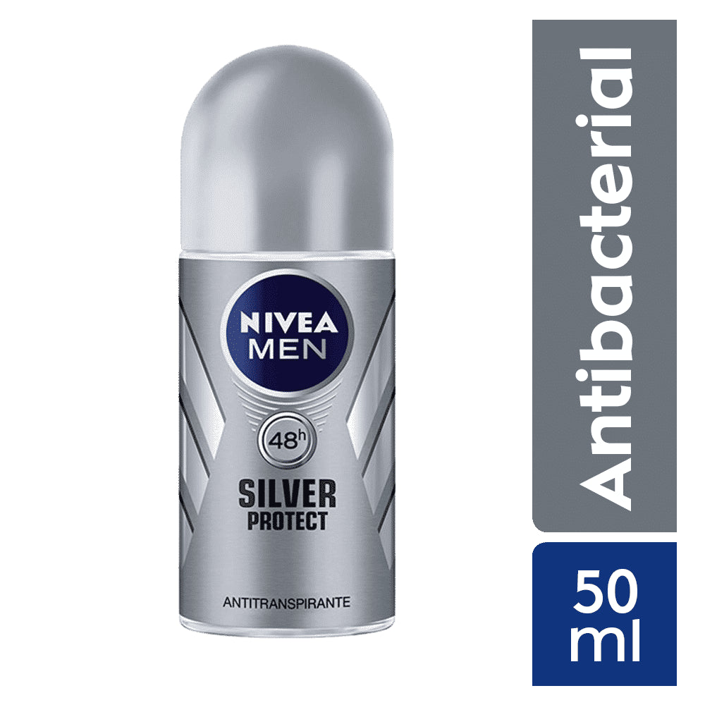 Desodorante Roll On Nivea Silver Protect x 50 ml
