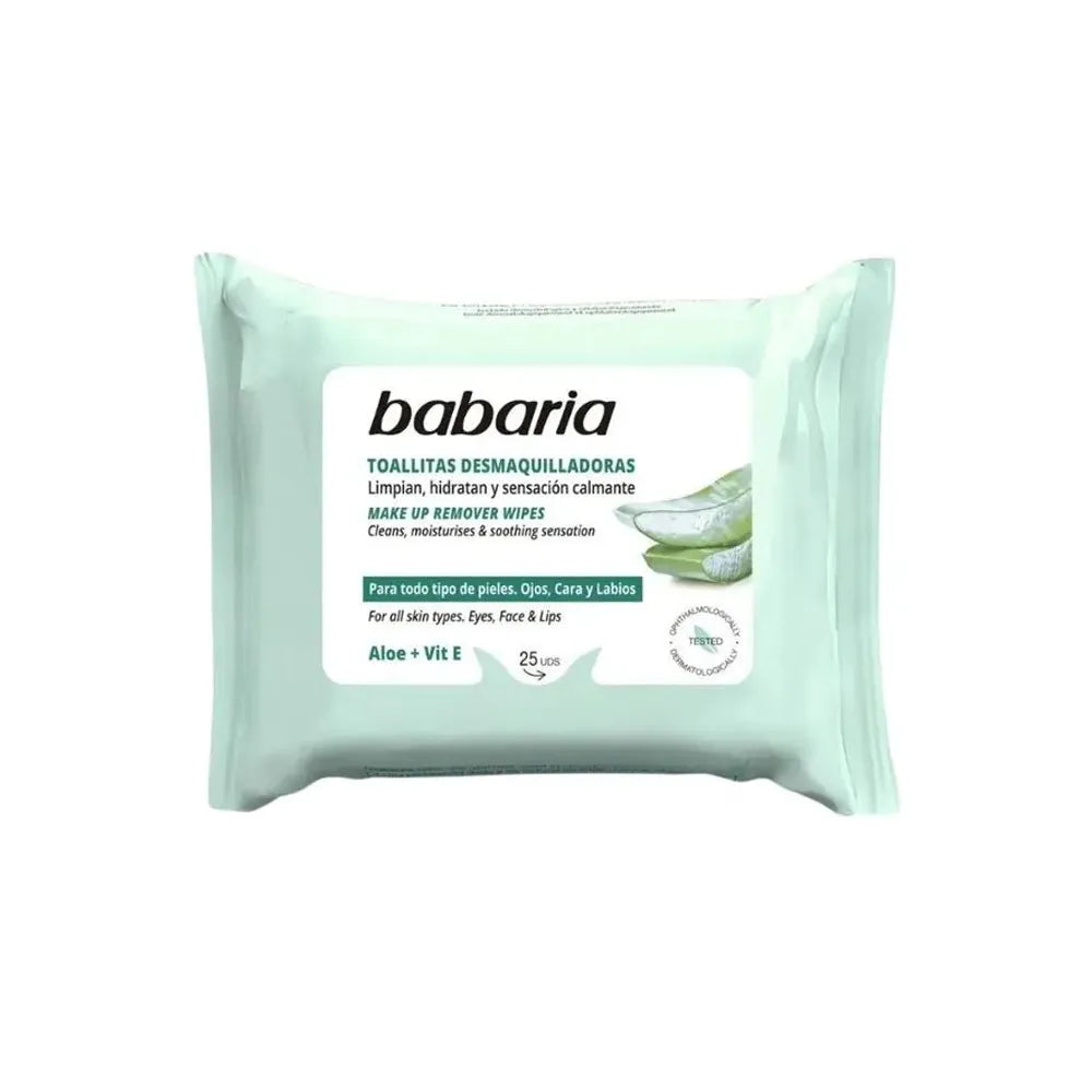 Toallitas Desmaquillantes Babaria Aloe Empaque 25 Und