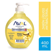 Jabón Líquido Aval Antibacterial Mágica Vainilla Envase 400 mL