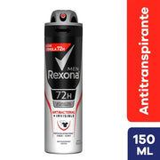 Antitranspirante en Spray Rexona Men Invisible Envase 150 mL