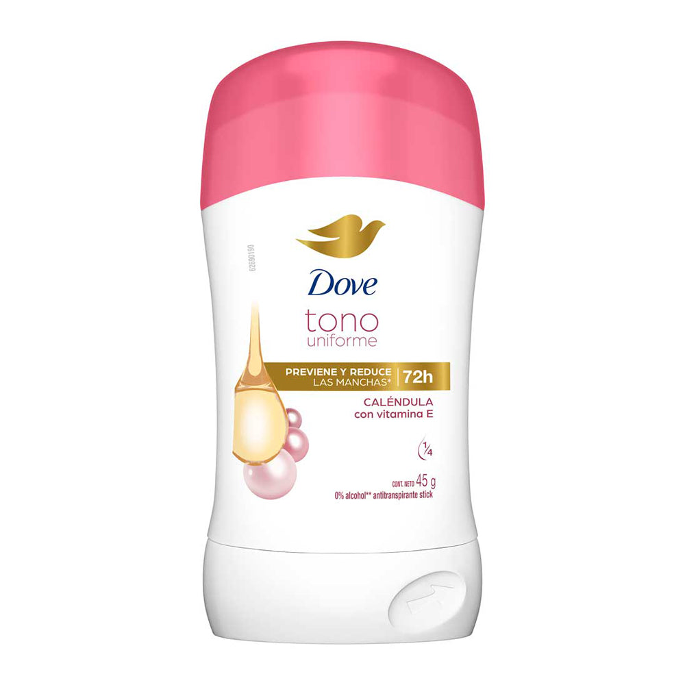 Desodorante Antitranspirante para Mujer en Barra Stick DOVE Caléndula Frasco 45g