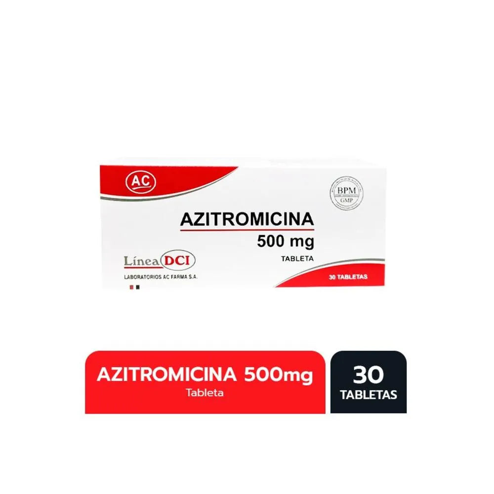 Azitromicina 500 mg AC Tabletas
