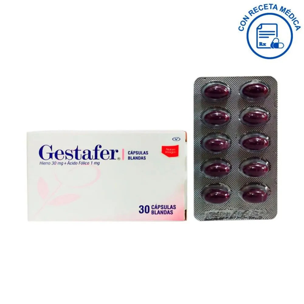 Gestafer Cápsula Blanda – Caja 30 UN
