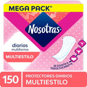 Protectores Diarios Multiestilo Nosotras x 150 Un