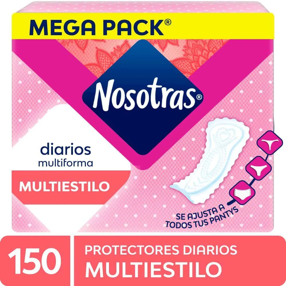 Protectores Diarios Multiestilo Nosotras x 150 Un