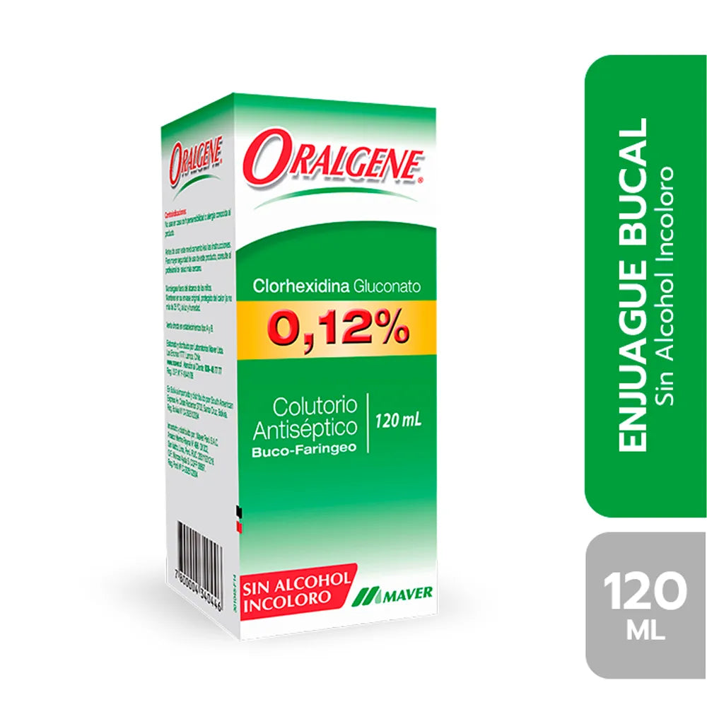 Oralgene 0.12% Enjuague Bucal Incoloro – Frasco 120 ML