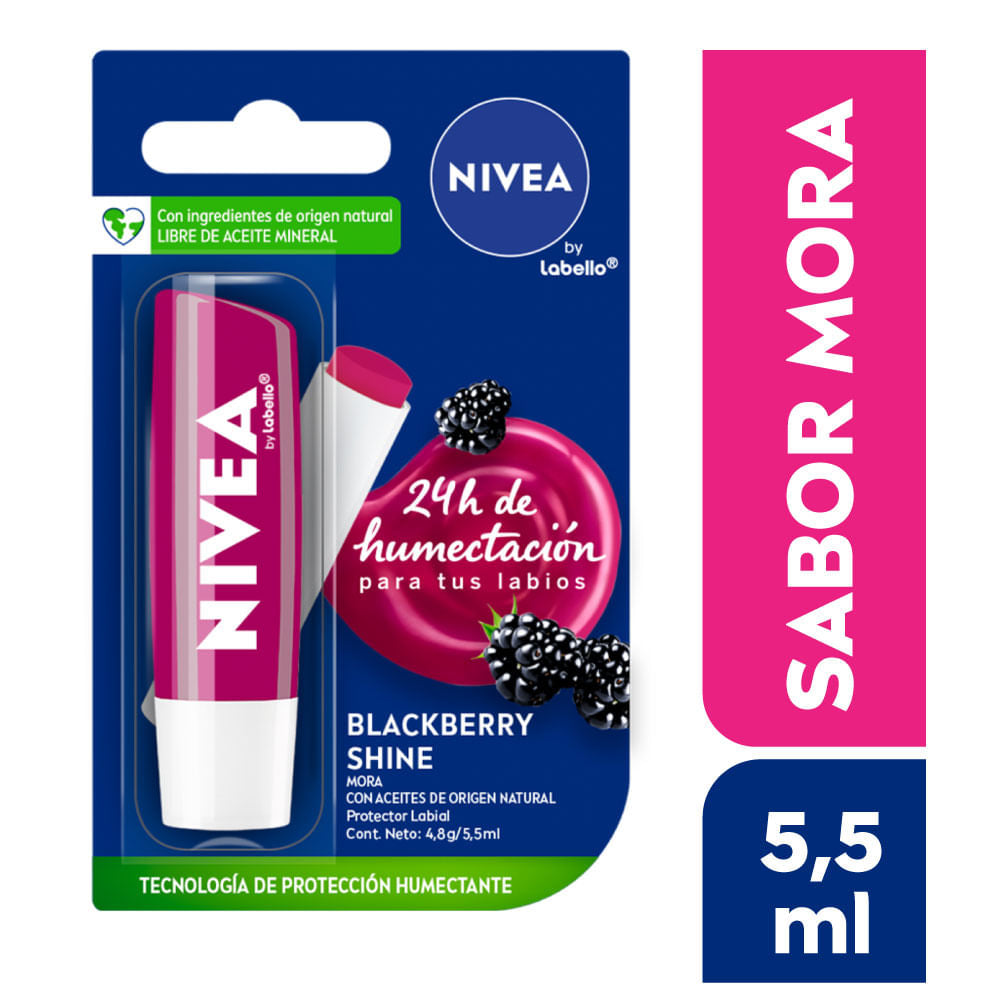 Protector Labial Nivea Blackberry Shine x 5.5 ml