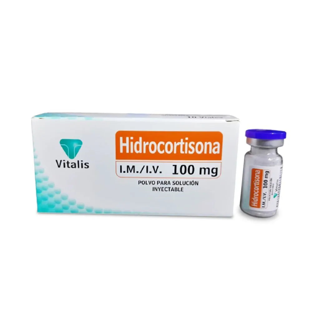 Hidrocortisona 100 mg VT Polvo para Solución Inyectable