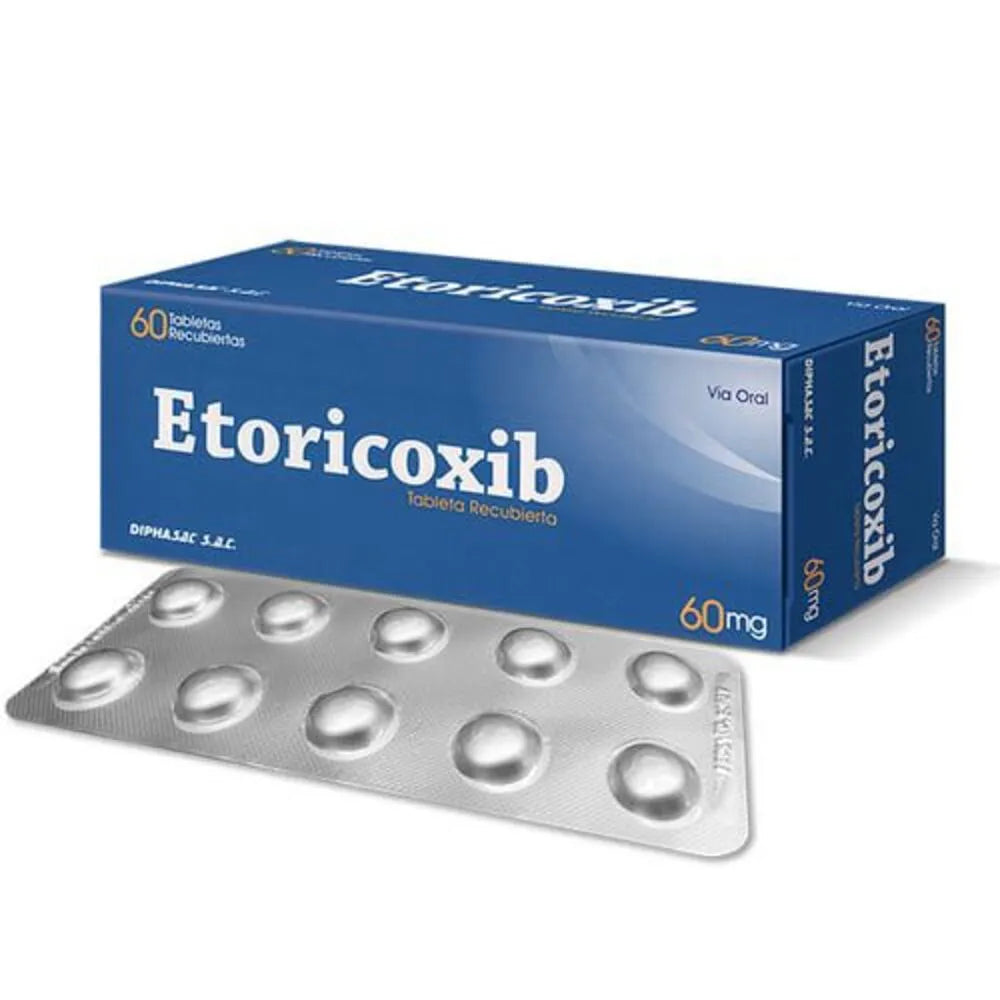 Etoricoxib 60 mg QM Tabletas Caja 60 und