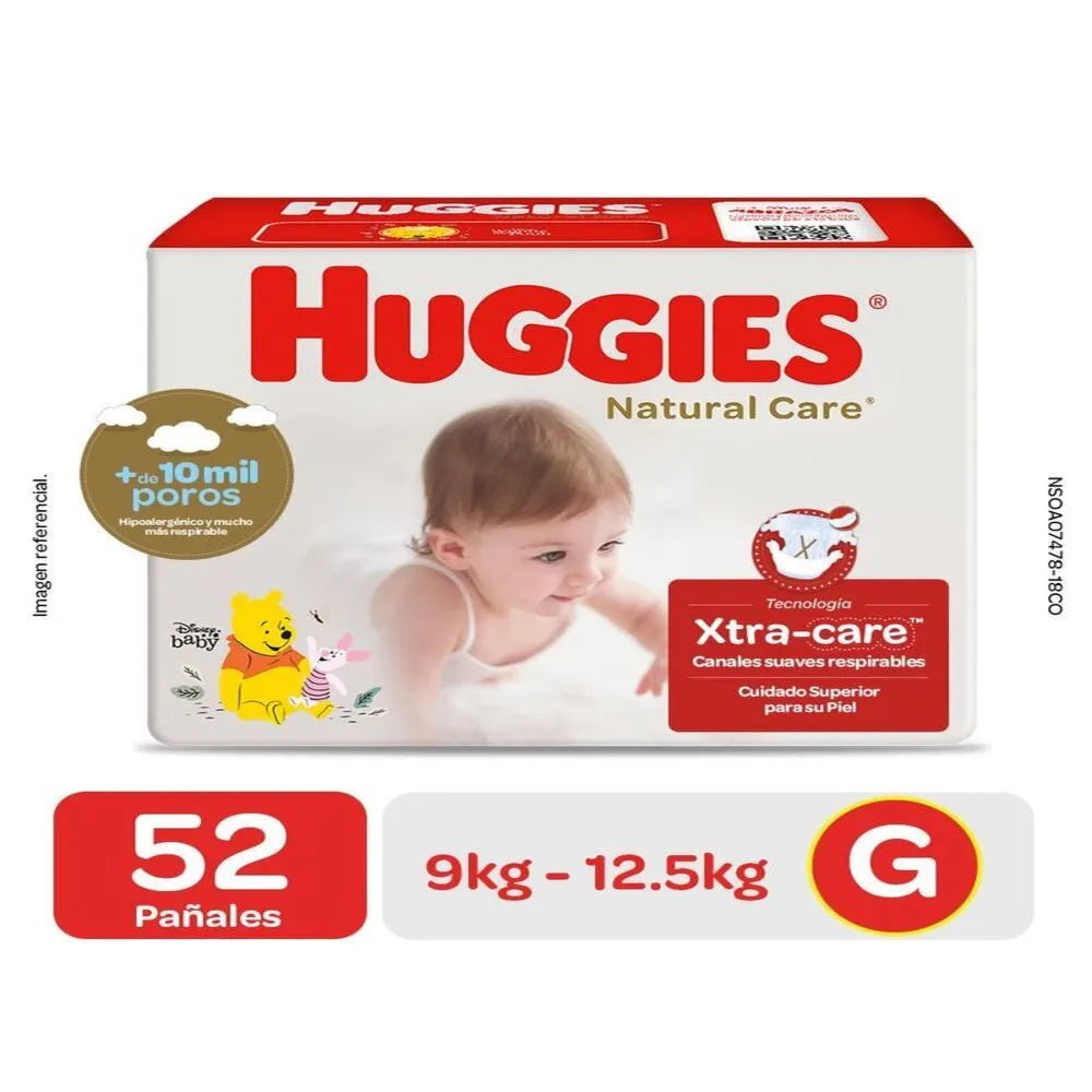 HUGGIES NAT.CARE PURO/NAT.GX52